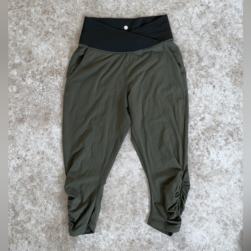 Lululemon Capris Olive Green